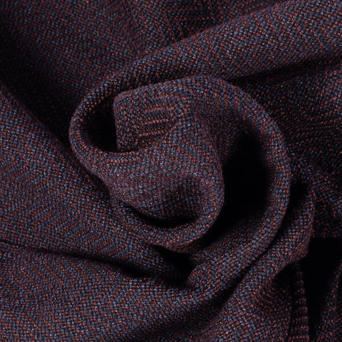 Fradi Denim Magenta double-breasted jacket, fabric close-up