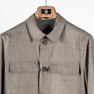 Fradi Yuta overshirt, collar and chest pockets