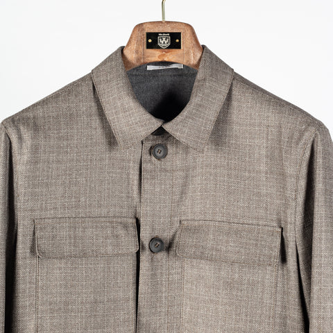 Fradi Yuta overshirt, collar and chest pockets
