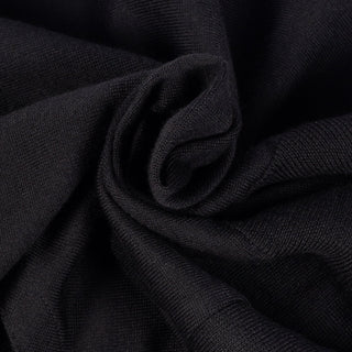 Gran Sasso Black Virgin Wool V-Neck Waistcoat (front view)