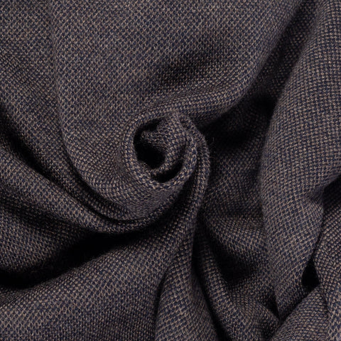 Gran Sasso Brown Salt-and-Pepper Merino Wool Full-Zip Cardigan (front view)