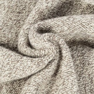Harley of Scotland Herdwick Saddle Shoulder Crew Neck Sweater (front view)