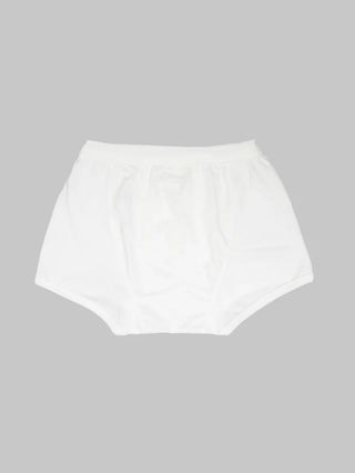 Merz b. Schwanen White 254 Loopwheeled Boxer Brief - Tan, Cotton, Jersey, Stretch, Knit, Made In Germany - Detail View