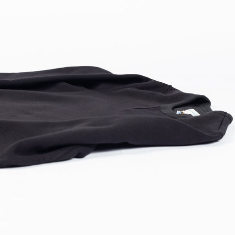 Merz b. Schwanen Deep Black Original Heavy Loopwheeled Sweatshirt - Germany (stitching detail)