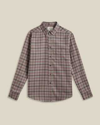 Portuguese Flannel Cedar in Grey/Bordeaux — Portugal