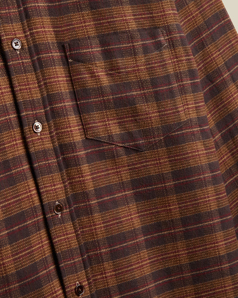 Portuguese Flannel Trigo Flannel Shirt (side profile)