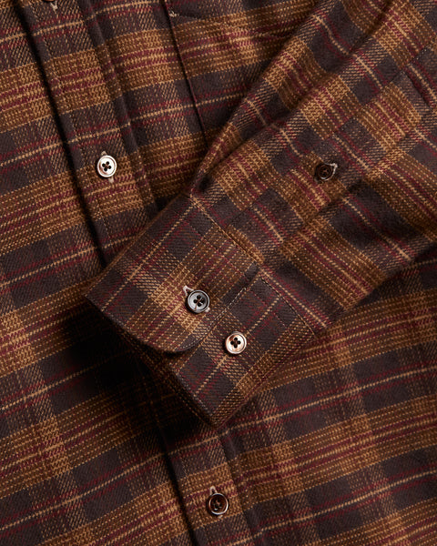 Portuguese Flannel Trigo Flannel Shirt (back view)