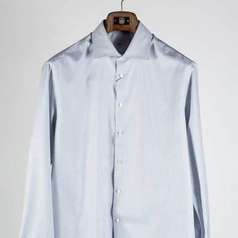 Stenstroms Blue Twill Dress Shirt (collar detail)