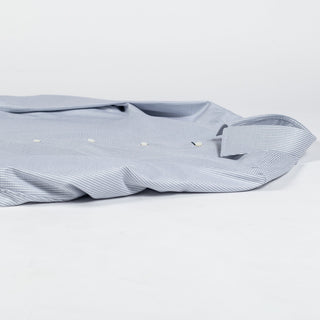 Stenstroms Blue Twill Dress Shirt - Sweden (buttonhole detail)