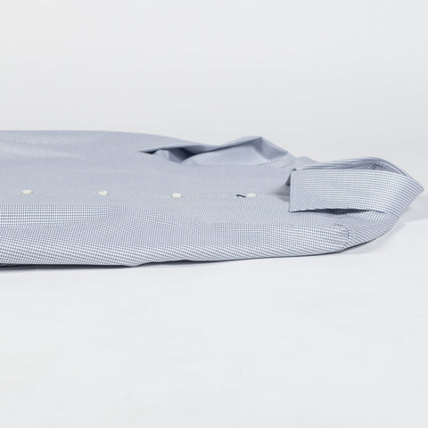 Stenstroms Blue Twill Dress Shirt - Sweden (buttonhole detail)
