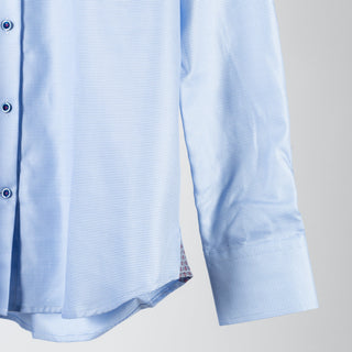Stenstroms Light Blue Twill Shirt (back view)