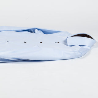Stenstroms Light Blue Twill Shirt - Sweden (buttonhole detail)