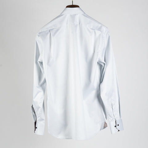 Stenstroms Light Grey Twill Shirt (fabric detail)