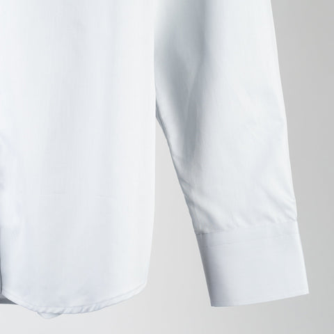 Stenstroms Light Grey Twill Shirt (back view)