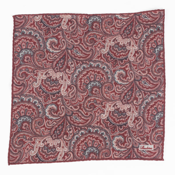 Pattern 781 Patterned Wool Pocket Square