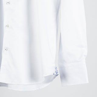 Stenstroms White Twill Casual Shirt (back view)
