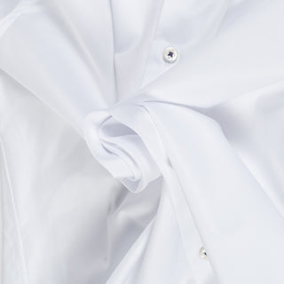 Stenstroms White Twill Casual Shirt (front view)