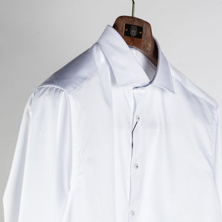 Stenstroms White Twill Casual Shirt (side profile)
