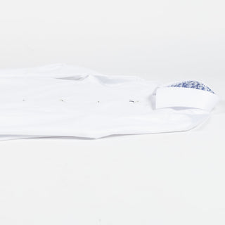 Stenstroms White Twill Casual Shirt - Sweden (buttonhole detail)