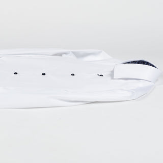 Stenstroms White Twill Shirt - Sweden (buttonhole detail)
