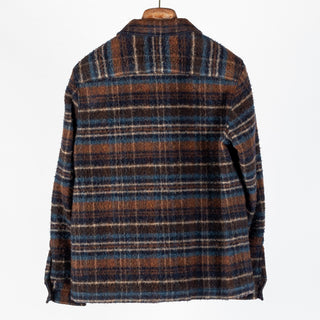 Xacus multi plaid overshirt, back view