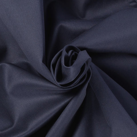 Xacus navy 11805 mandarin collar travel shirt, fabric close-up
