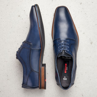 Navy Don Dress Shoes - Mr.Derk