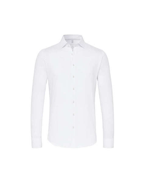 Desoto White Stretch Pique Shirt 1