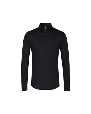 Desoto Black Stretch Pique Shirt 1