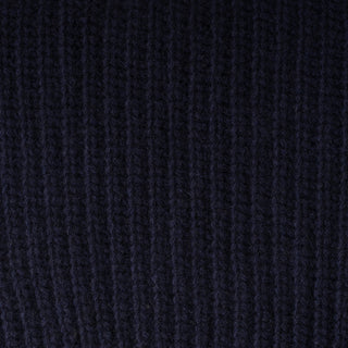 Dante Navy Knitted Cashmere Scarf 3