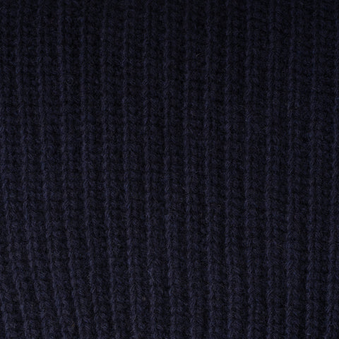 Dante Navy Knitted Cashmere Scarf 3