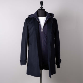Tiger of Sweden Navy Carred Wool Trenchcoat 1