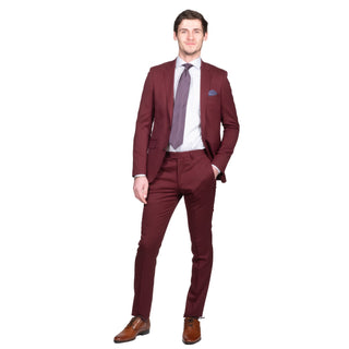 Burgundy Suit Slim - Mr. Derk Apparel Ltd.