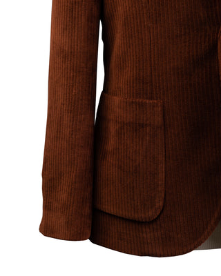 Circolo Brown Corduroy Blazer 3