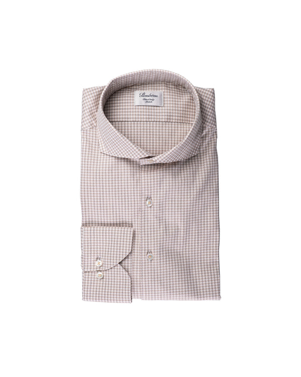 Brown Hounds Tooth Stretch Shirt