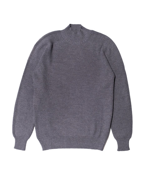 Gran Sasso Steel Blue High Neck Sweater 1