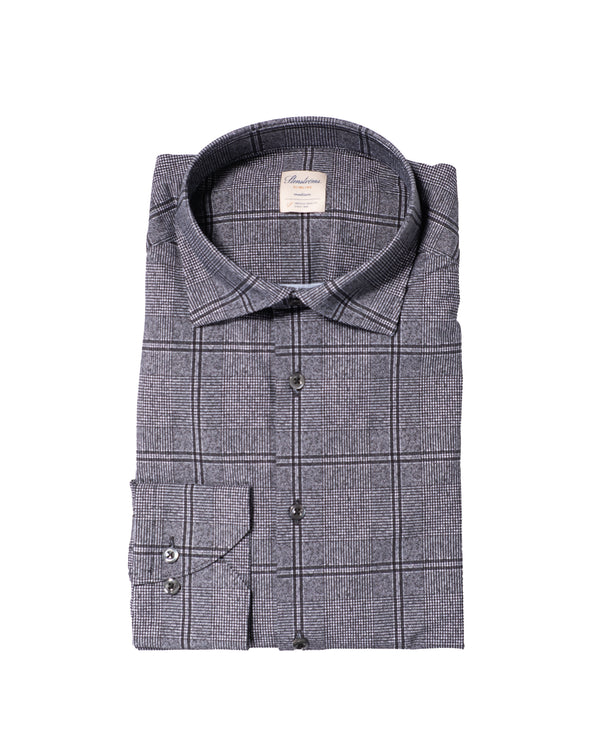 Grey SL Check Stretch Shirt