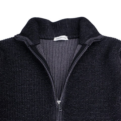 Phil Petter Charcoal Double Zip Sweater 4