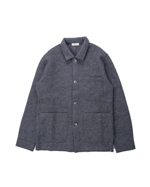 Phil Petter Charcoal Boiled Wool Work Shirt 1