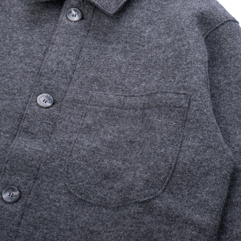 Phil Petter Charcoal Boiled Wool Work Shirt 5
