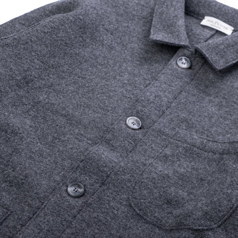 Phil Petter Charcoal Boiled Wool Work Shirt 6