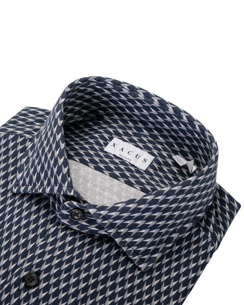 Xacus Navy Jersey Dress Shirt 2