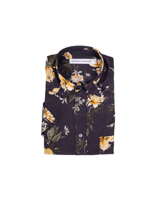 National Standards Big Flower Print Short Sleeve Shirt 1