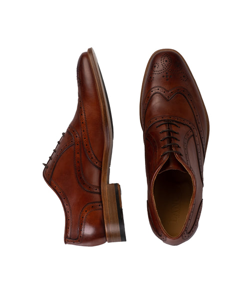 Alberto Lanciotti Brown Wingtip Dress Shoe 4