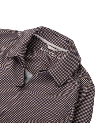 Circolo Brown Gingham Jersey Bomber 2