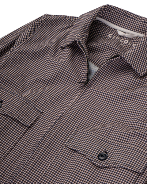 Circolo Brown Gingham Jersey Bomber 6