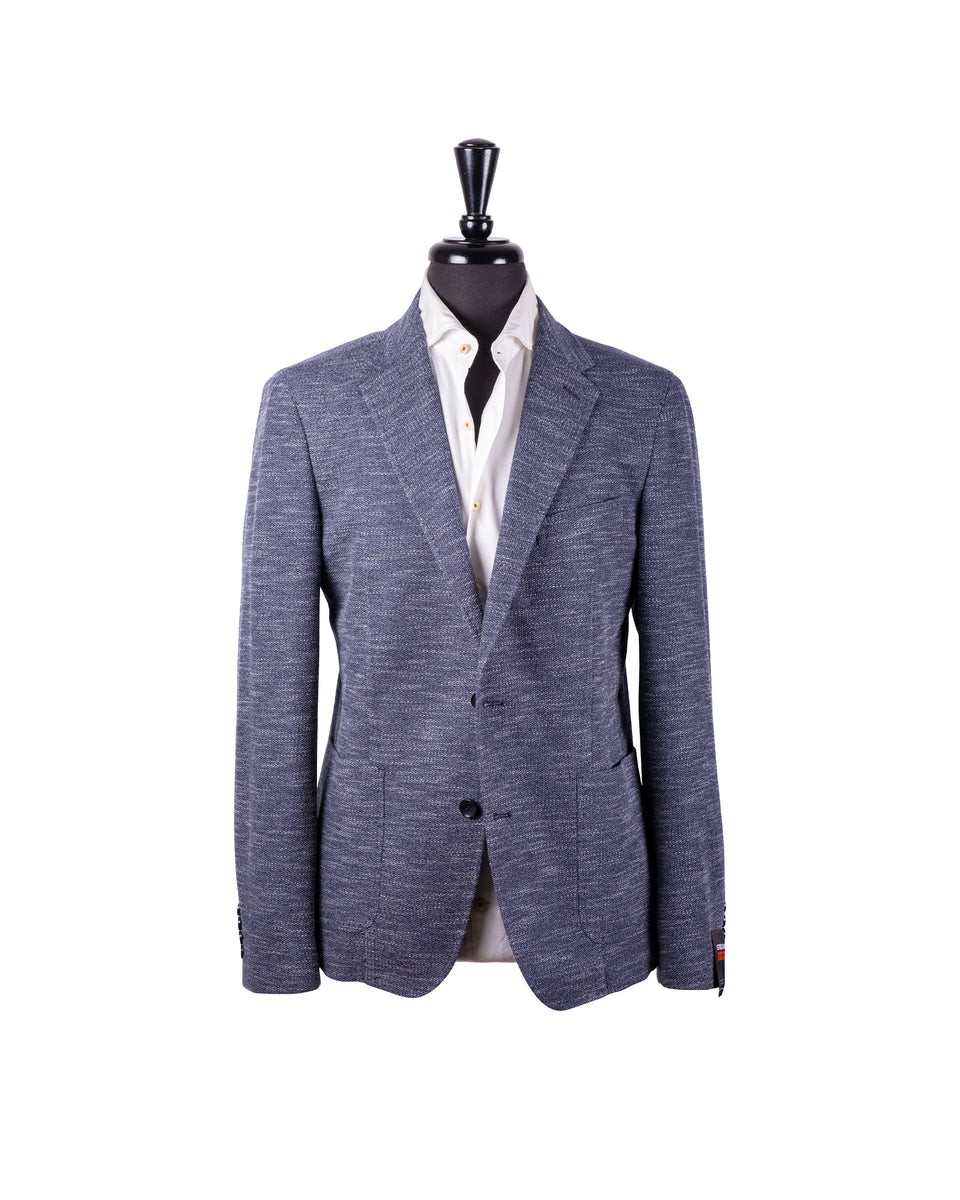 Light Blue Grey Knit Blazer – Mr.Derk
