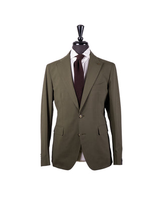 Tagliatore Green Stretch Wool Suit 1