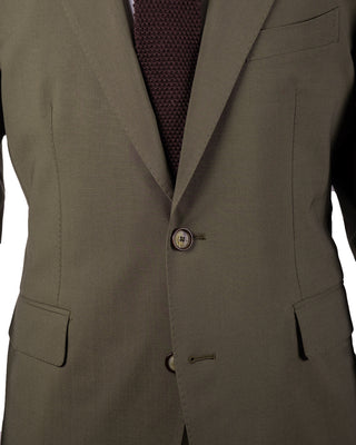 Tagliatore Green Stretch Wool Suit 5
