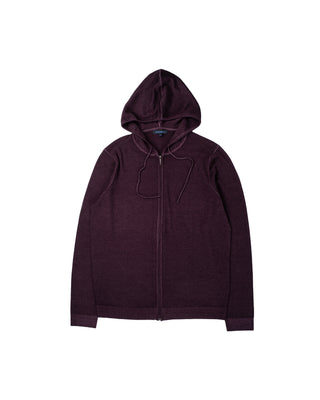 PYA Purple Wool Full Zip Hoodie 1